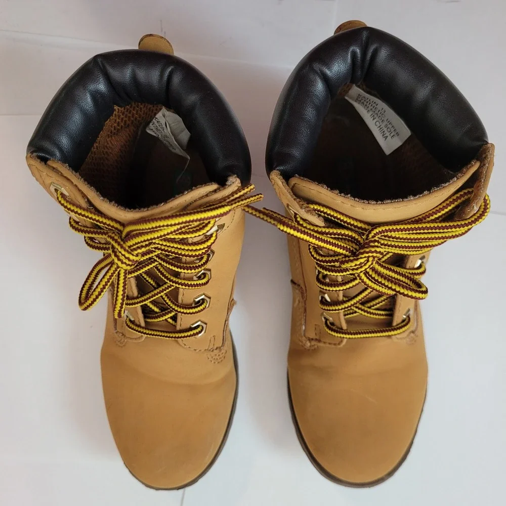 Rock & Candy Katlin Boots Little Kids Todd Tan Lace Up Combat Work Boots Size 13